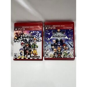Sony PlayStation 3 PS3 Kingdom Hearts HD 1.5 + 2.5 Remix Bundle LOT of 2 Set